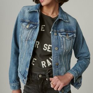 Lucky Brand Tomboy Trucker Denim Jean Jacket Small